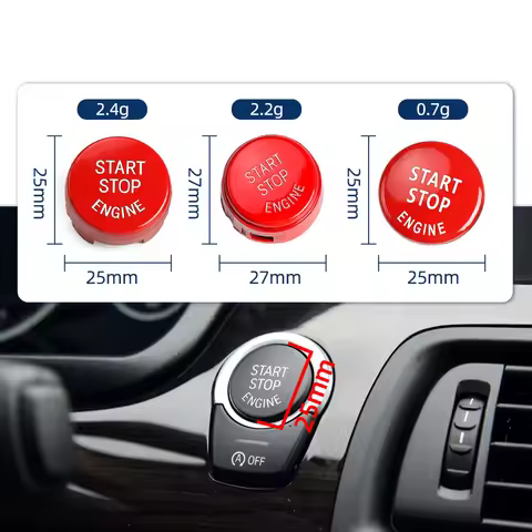 New Car Engine START Button Replace Cover STOP Switch Accessory Key Decor For BMW F10 F11 F06 F07 F0