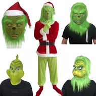 Grinch Mask Hat Christmas Thief Green Monster Mask Christmas Elf Outfit Movie Role Play