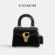 【 New 】COACH/Outlet Women's classic signature leather SAMMY 12 Mini Top Handle Handbag