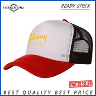Ready Stock Gibson Guitar Men Trucker   Gibson big head circumference Unisex Baseball Cap  Cool  Mes