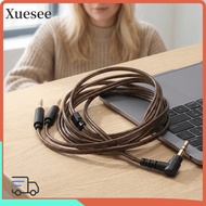 XUESEE OFC Core, 1.2m Male 3.5mm to Dual 3.5mm Jack Male Cord, Wide Compatibility Plug and Play Head