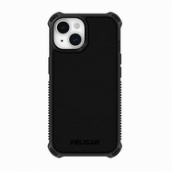 美國Pelican iPhone 15系列 防摔抗菌保護殼 防衛者- 黑 MagSafe