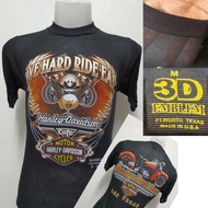 เสื้อผ้าบางฮาเลย์ Harley-Davidson ผ้ามุ้งบางใส่สบาย สไตล์วินเทจ ป้ายVintage 3D EMBLEM S-5XL