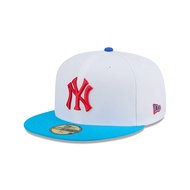 New Era หมวกรุ่น 59FIFTY PACK- RAMUNE NEW YORK YANKEES COOPERSTOWN 2-TONE BLUE FANATIC VISOR WHITE 5