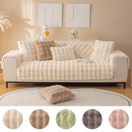 ABL Sheepskin Fluffy Plush Soft Sofa Cover for Living Room Sofa Covers Lounge Sectional L Shape Sofa Slipcover Faux Fur Sofa Mats