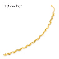 MJ Jewellery 375/9K Gold Beaded Bracelet T103