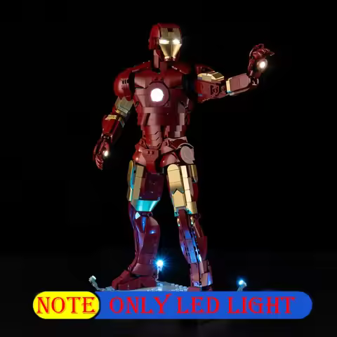Lighting Set For LEGO Iron Man Mark 3 Collectors' Edition 76344 RC Version Not Include Building Bloc
