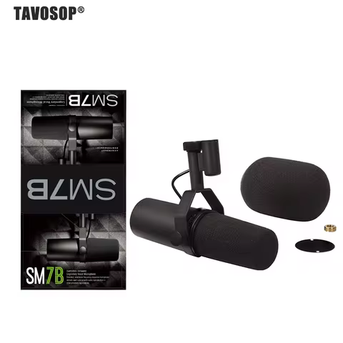 Cardioid Dynamic Microphone SM7B Sm7b 7B Studio Selectable Frequency Response Mic for Live Stage Rec