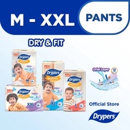 Drypers DryPantz Pants Baby Diaper M/L/XL/2XL/3XL/4XL Size - Carton