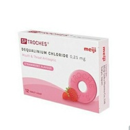 SP TROCHES MEIJI STRAWBERRY 12S / OBAT RADANG PERMEN ANAK / MEIJI