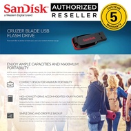 [Pendrive SanDisk 16GB/32GB/64GB/ Cruzer Blade] CZ50 USB 2.0 Flash Drive Thumb Drive