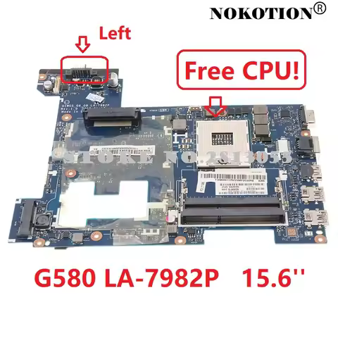 QIWG5 G6 G9 LA-7982P Laptop Motherboard For Lenovo P580 G580 N580 Main Board HM76 GMA HD DDR3 Free C