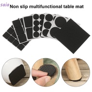 SAIA 1/4/9/16PCS Floor Protectors Black Foam Self Adhesive Square Round Table Feet Covers