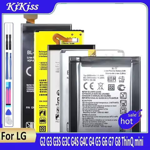 Battery For LG G2 G3 G4 G5 G6 G7 G8 ThinQ mini Beat B2MINI G3S G3C G4S G4C G Flex/Pro 2 BL-42D1F BL-
