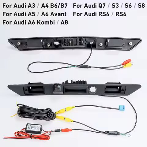 720P AHD CVBS Car Trunk Handle Reverse Camera With Filter Relay For Audi A3 A4 A6 B6 B7 A5 A8 Q7 S3 