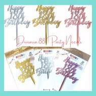 [DV88] Acrylic Cake Topper 18th Birthday
