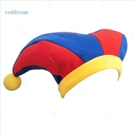 REDD Funny Jester Costume Accessory Multicolor Clown Hat Mardi Gras Jester Hat Halloween Costumes Co