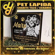 DYD ℠ • Ceramic Tiles Pet Lapida / Memorial Marker / Personalized Marker - 30cm x 40cm