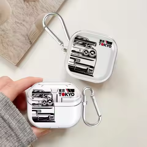 Clear Earphone Cases Cover Case For Samsung Galaxy Buds 2 3 FE 4 Pro Live 4Pro 3Pro J-D-M Dream Cars
