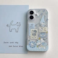 Soft clear VIVO case hp with Cartoon Cat Motif for VIVO Y02T Y15 AS Y16 Y02S Y11 Y12 Y15 Y17S Y18 Y1
