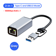 USB 3.0 to Gigabit Lan ตัวแปลง USB C 3.0 เป็น Gigabit Lan Gigabit Network Adapter USB 3.0 to RJ45 Et