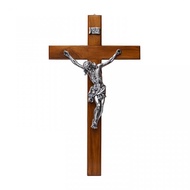 KAYU Catholic Hanging Cross Teak Wood Iron Corpus 70cm Corpus Cross Wooden Hanging Cross Catholic Cr