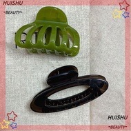 HUISHU Hollow Pumpkin Hair Clip, Plastic Styling Tools Ellipse Hair Claws, Elegant Geometric Ponytai
