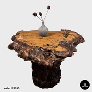 CET355. Chengal Emas Burl Wood Tea Table/ Garden Table (4 seater)