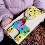 WOODEN 3D PUZZLE WITH NUMBERS