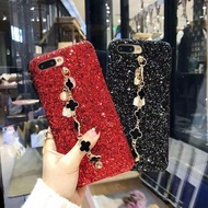 Flower Glitter Pearl Case Oppo A7 A16 A16E A16K A77 2017 A77S A78 4G A78 5G A92 A98