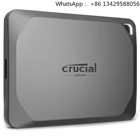 Crucial X9 Pro 1TB Portable SSD Up to 1050MB/s Write 3.2 USB-C External Solid State Drive Black CT10