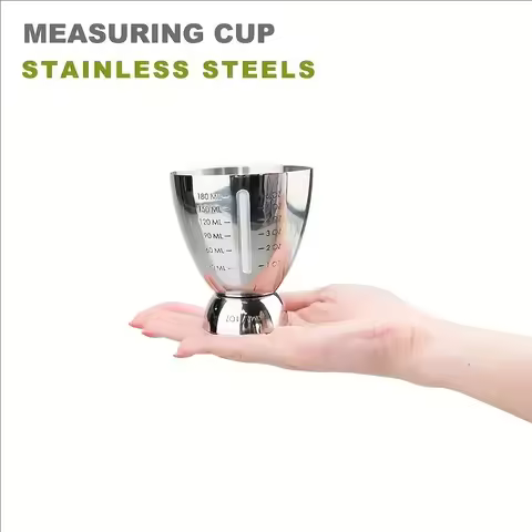 Bar Cocktail Jigger Measured Double 1-6 oz Measuring Jiggers, Stainless Steel tools Cup shaker