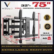 VELLO EXPOSE TV Bracket Adjustable Full Motion Double Arm Swivel Tilt Wall Mount for 26-56 32-70 40"