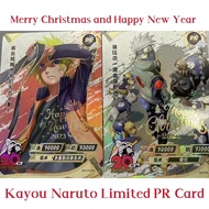 Kayou Latest Naruto Cards Happy New Year Christmas PR Limited Card Anime Uzumaki Naruto Sasuke Kakashi Collection Cards Xmasgift