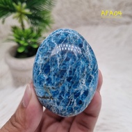 Blue Apatite Crystal Palm Stone - Blue Apatite Healing Crystal - Blue Apatite Gallet - 04