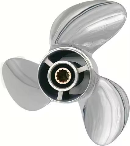 FOR Stainless Steel 8.5x8.5 Boat Propeller OEM NO 48-897618A10 12 Tooth Prop For Mercury Outboard 4h