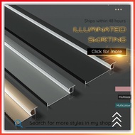 Luminous Skirting Line Aluminum Alloy Open-Mounted Skirting Line Latest Floor Lamp Led Light Living Room Stainless Steel Skirting Line