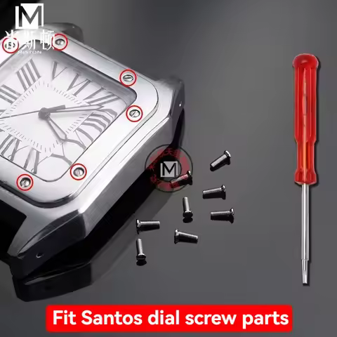 For Cartier Santos Watch Screws Santos100 Dial Front Screws and Bottom Cover Screws Men's and Women'