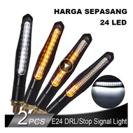 Lampu Sein Led Motor Drl 2 Warna Sen Running Jalan Vixion Byson Moge