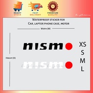 Nismo car Sticker Reflective nissan almera gtr 370z juke Stiker Kereta Waterproof Motor Laptop Helme