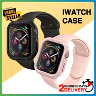 [SG] iWatch Case Drop-proof Silicone Soft Watch Cover for Apple Watch Series 8 7 6 5 4 SE 45mm 41mm 44mm 42mm 40mm 38mm