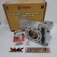 TOBAKI BLOCK BLOK RACING 57MM 135LC LC Y15 Y15ZR FZ 57 CERAMIC BLOCK FORGED PISTON