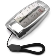 MECHCOS Fit for Genesis G80 G70 GV80 GV70 Electrified G80 GV70 Key Fob Cover Case Remote Holder Skin