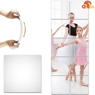 HD Flexible Acrylic Mirror Stickers Mirror Self-adhesive Square Make Up Mirror Sticker Home Decor
