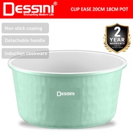 DESSINI ITALY CLIPEASE CES-P18 18CM CES-P20 20CM Detachable Handle Induction Casserole Bowl Stock Po