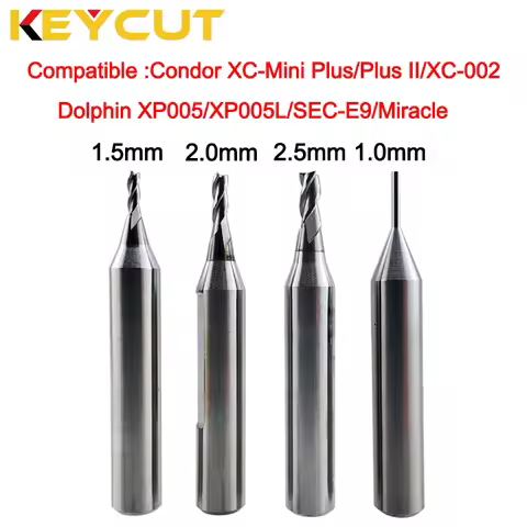 1.5mm 2.0mm 2.5mm Milling Cutter 1.0mm Tracer For Condor XC-Mini Plus/Plus II/XC-002 and Dolphin XP0