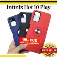Infinix Hot 10 Play Soft Hard Case Thunder Ring Cover