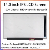 14 Inch LCD Screen LM140LF3L03 N140HCE-EN2 B140QAN02.3 For Asus ZenBook UX425 UX425E UX425J UX425U D
