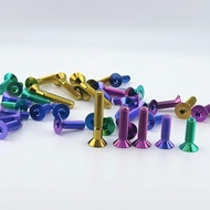 GR5/TC4 Motorcycle countersunk screw M5 X10MM-30MM Titaium Bolts Countersunk Torx Head