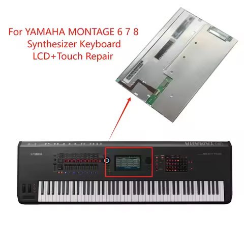 New Original Full-color TFT-LCD VGA with Touch Screen for Yamaha Montage 6 7 8 Synthesizer Keyboard 
